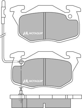 Motaquip LVXL348 - Комплект спирачно феродо, дискови спирачки vvparts.bg