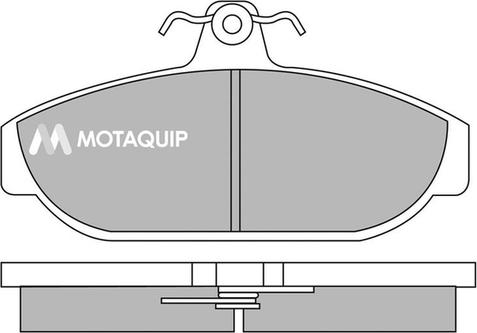 Motaquip LVXL369 - Комплект спирачно феродо, дискови спирачки vvparts.bg