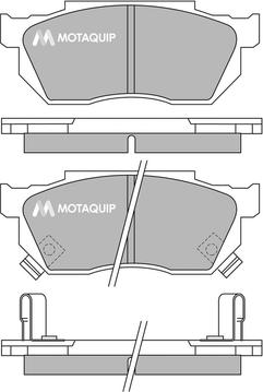 Motaquip LVXL365 - Комплект спирачно феродо, дискови спирачки vvparts.bg