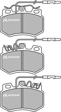 Motaquip LVXL367 - Комплект спирачно феродо, дискови спирачки vvparts.bg