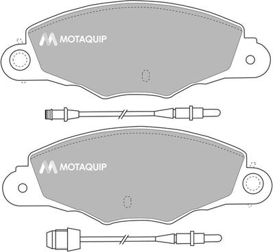 Motaquip LVXL319 - Комплект спирачно феродо, дискови спирачки vvparts.bg