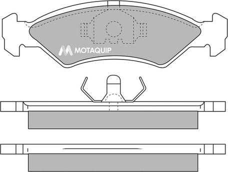 Motaquip LVXL310 - Комплект спирачно феродо, дискови спирачки vvparts.bg