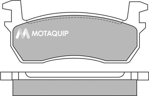 Motaquip LVXL312 - Комплект спирачно феродо, дискови спирачки vvparts.bg