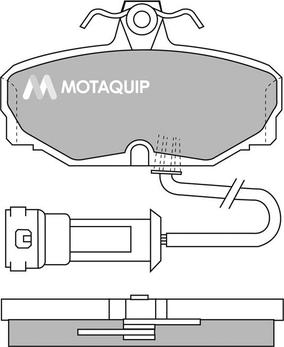 Motaquip LVXL389 - Комплект спирачно феродо, дискови спирачки vvparts.bg