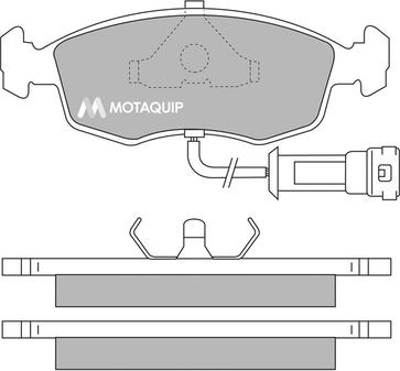 Motaquip LVXL380 - Комплект спирачно феродо, дискови спирачки vvparts.bg