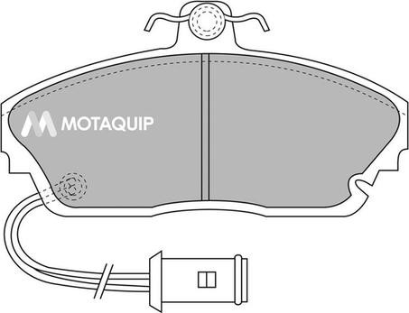 Motaquip LVXL387 - Комплект спирачно феродо, дискови спирачки vvparts.bg