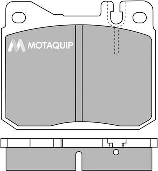 Motaquip LVXL372 - Комплект спирачно феродо, дискови спирачки vvparts.bg