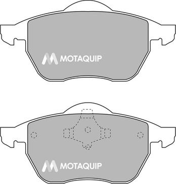 Motaquip LVXL293 - Комплект спирачно феродо, дискови спирачки vvparts.bg