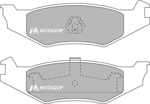Motaquip LVXL242 - Комплект спирачно феродо, дискови спирачки vvparts.bg