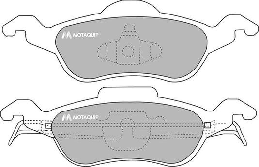 Motaquip LVXL265 - Комплект спирачно феродо, дискови спирачки vvparts.bg