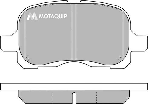 Motaquip LVXL209 - Комплект спирачно феродо, дискови спирачки vvparts.bg