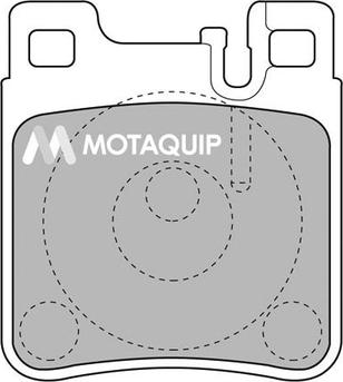 Motaquip LVXL793 - Комплект спирачно феродо, дискови спирачки vvparts.bg