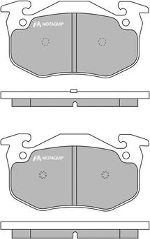 Motaquip LVXL745 - Комплект спирачно феродо, дискови спирачки vvparts.bg