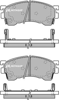 Motaquip LVXL742 - Комплект спирачно феродо, дискови спирачки vvparts.bg