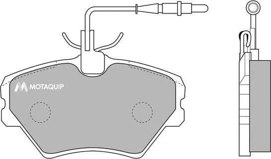 Motaquip LVXL760 - Комплект спирачно феродо, дискови спирачки vvparts.bg