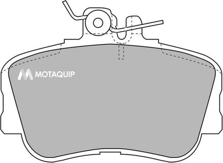 Motaquip LVXL717 - Комплект спирачно феродо, дискови спирачки vvparts.bg