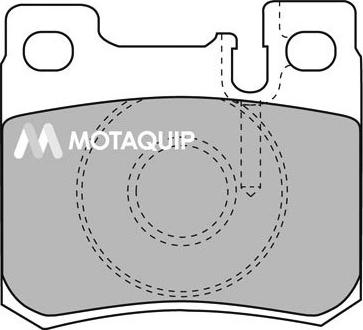 Motaquip LVXL789 - Комплект спирачно феродо, дискови спирачки vvparts.bg