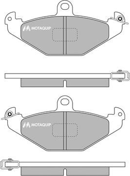 Motaquip LVXL729 - Комплект спирачно феродо, дискови спирачки vvparts.bg