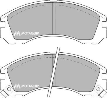 Motaquip LVXL721 - Комплект спирачно феродо, дискови спирачки vvparts.bg