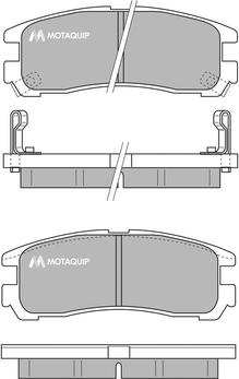 Motaquip LVXL770 - Комплект спирачно феродо, дискови спирачки vvparts.bg
