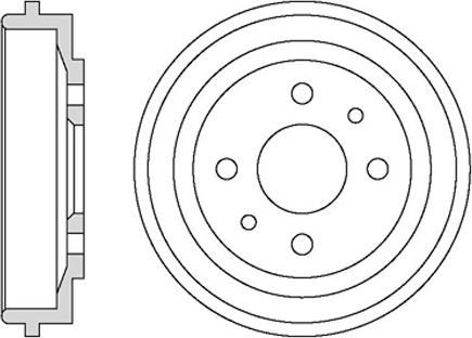 Motaquip VBD633 - Спирачен барабан vvparts.bg