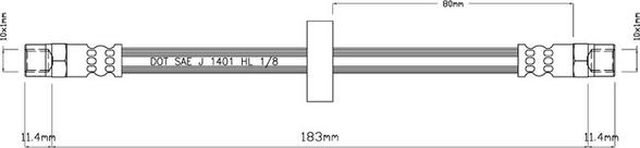 Motaquip VBH944 - Спирачен маркуч vvparts.bg