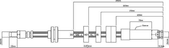 Motaquip VBH986 - Спирачен маркуч vvparts.bg