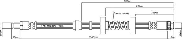 Motaquip VBH983 - Спирачен маркуч vvparts.bg