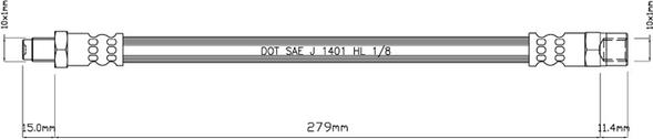 Motaquip VBH982 - Спирачен маркуч vvparts.bg