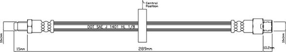 Motaquip VBH461 - Спирачен маркуч vvparts.bg