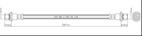 Motaquip VBH1056 - Спирачен маркуч vvparts.bg