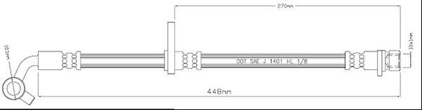 Motaquip VBH1195 - Спирачен маркуч vvparts.bg