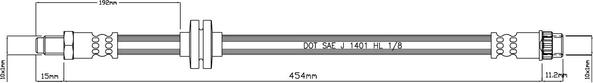 Motaquip VBH1153 - Спирачен маркуч vvparts.bg