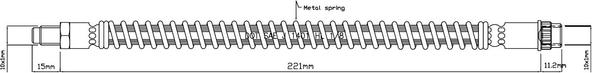 Motaquip VBH1135 - Спирачен маркуч vvparts.bg