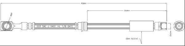 Motaquip VBH1242 - Спирачен маркуч vvparts.bg