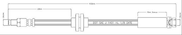 Motaquip VBH1216 - Спирачен маркуч vvparts.bg