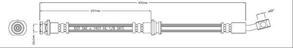 Motaquip VBH1235 - Спирачен маркуч vvparts.bg