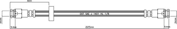 Motaquip VBH845 - Спирачен маркуч vvparts.bg