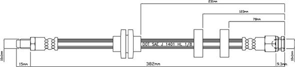 Motaquip VBH846 - Спирачен маркуч vvparts.bg