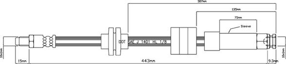 Motaquip VBH847 - Спирачен маркуч vvparts.bg