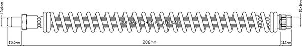 Motaquip VBH812 - Спирачен маркуч vvparts.bg