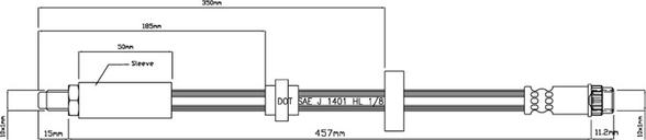 Motaquip VBH881 - Спирачен маркуч vvparts.bg