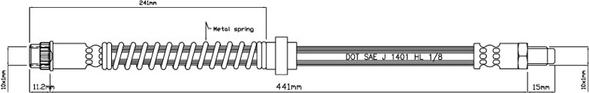 Motaquip VBH827 - Спирачен маркуч vvparts.bg