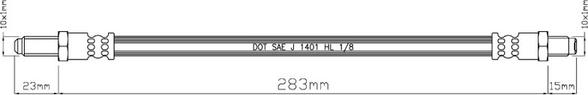 Motaquip VBH348 - Спирачен маркуч vvparts.bg