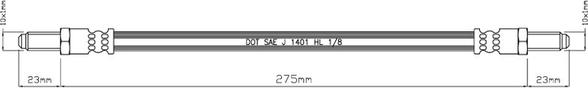 Motaquip VBH381 - Спирачен маркуч vvparts.bg