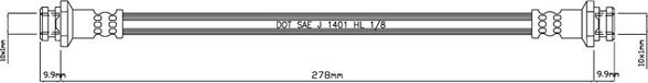 Motaquip VBH797 - Спирачен маркуч vvparts.bg