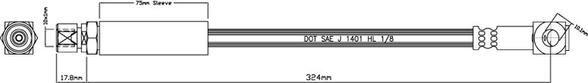 Motaquip VBH751 - Спирачен маркуч vvparts.bg