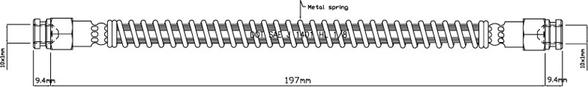 Motaquip VBH760 - Спирачен маркуч vvparts.bg