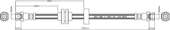 Motaquip VBJ557 - Спирачен маркуч vvparts.bg