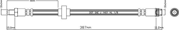 Motaquip VBJ560 - Спирачен маркуч vvparts.bg